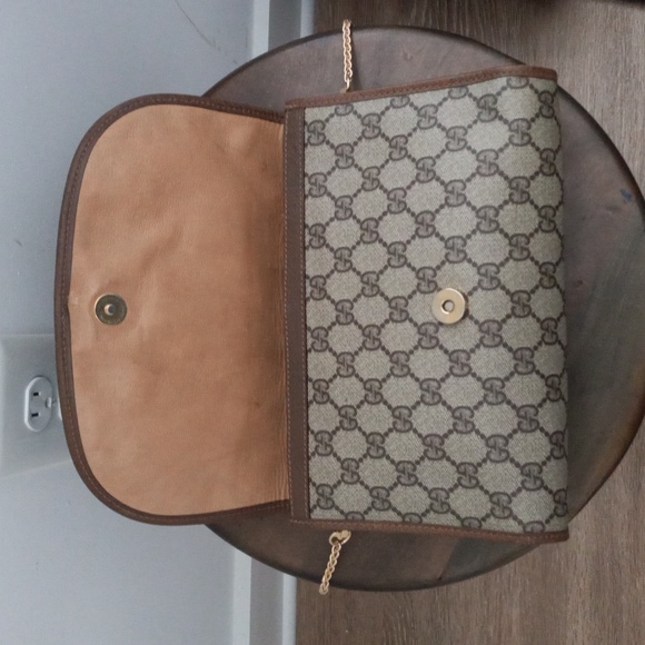 Authentic Vintage Gucci GG Monogram Supreme Sherry Web Ophidia Clutch Crossbody - Picture 8 of 12